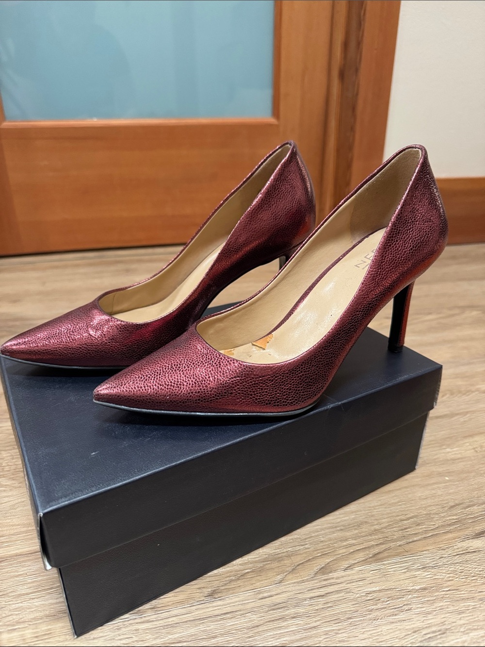 Naturalizer Metallic Rose Copper Pointed-Toe Pumps
